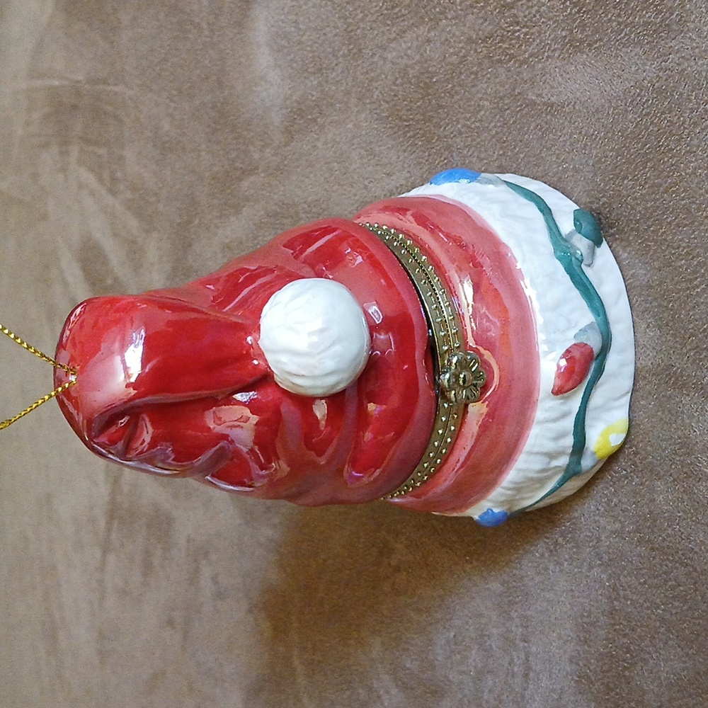 Mr. Christmas Santa Hat Music Box Ornament